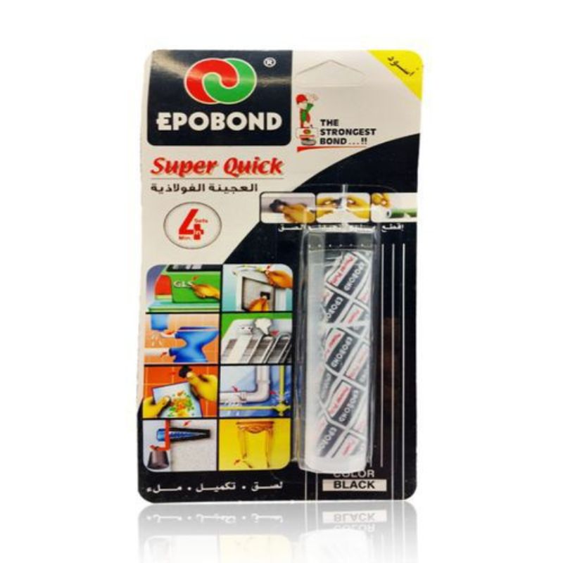 العجينه الفولاذية سوبر كويك 55 جرام اسود من EPOBOND